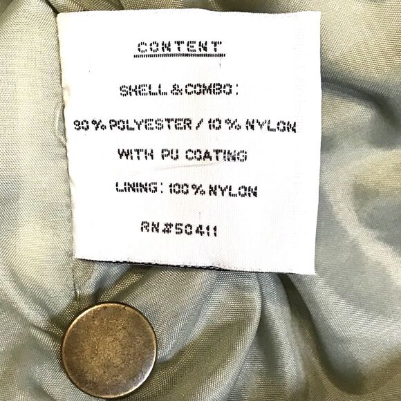 FS Limited Mens Removable Hood Jacket XL Full Zip Lined Pockets PU Coating New - Picture 10 of 13